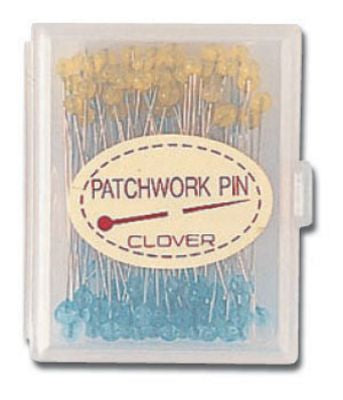 Patchwork Pins Fine 100ct Glass heads