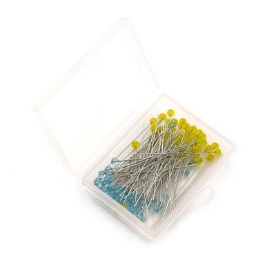 Patchwork Pins Fine 100ct Glass heads