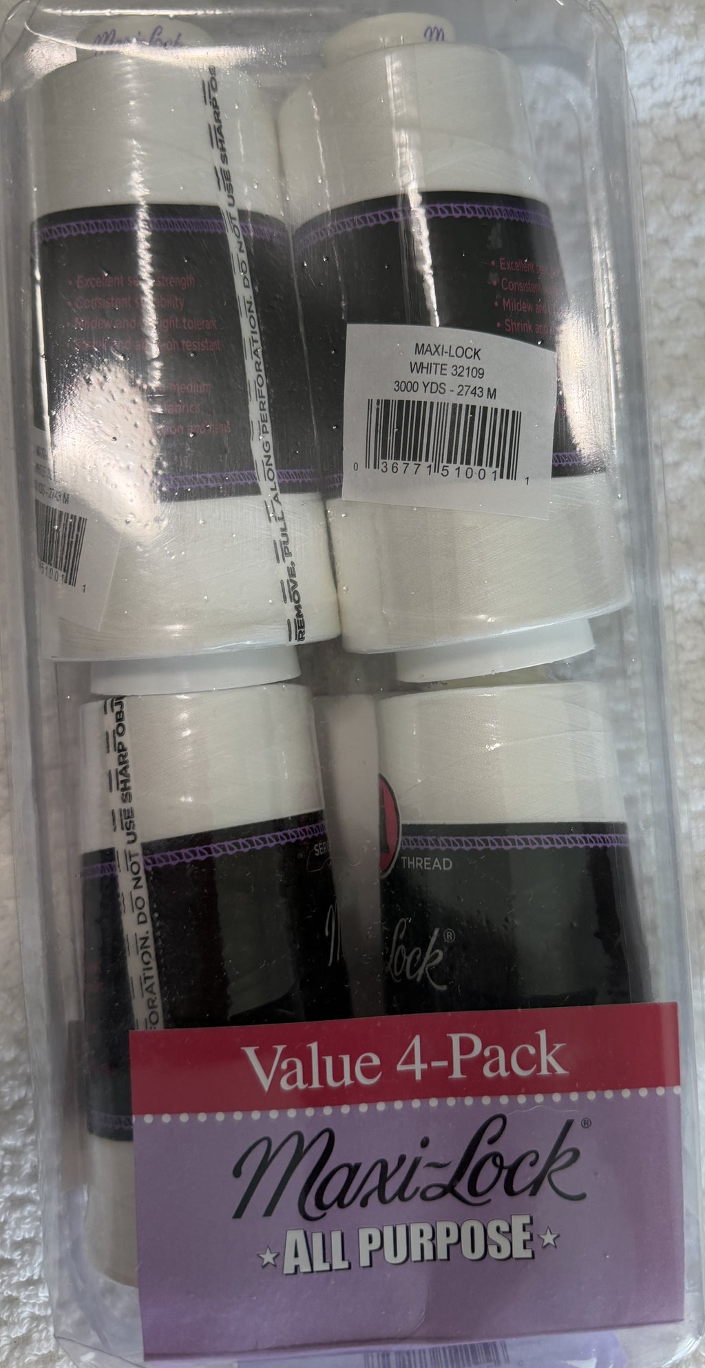 Maxi-Lock Value 4-Pack WHITE