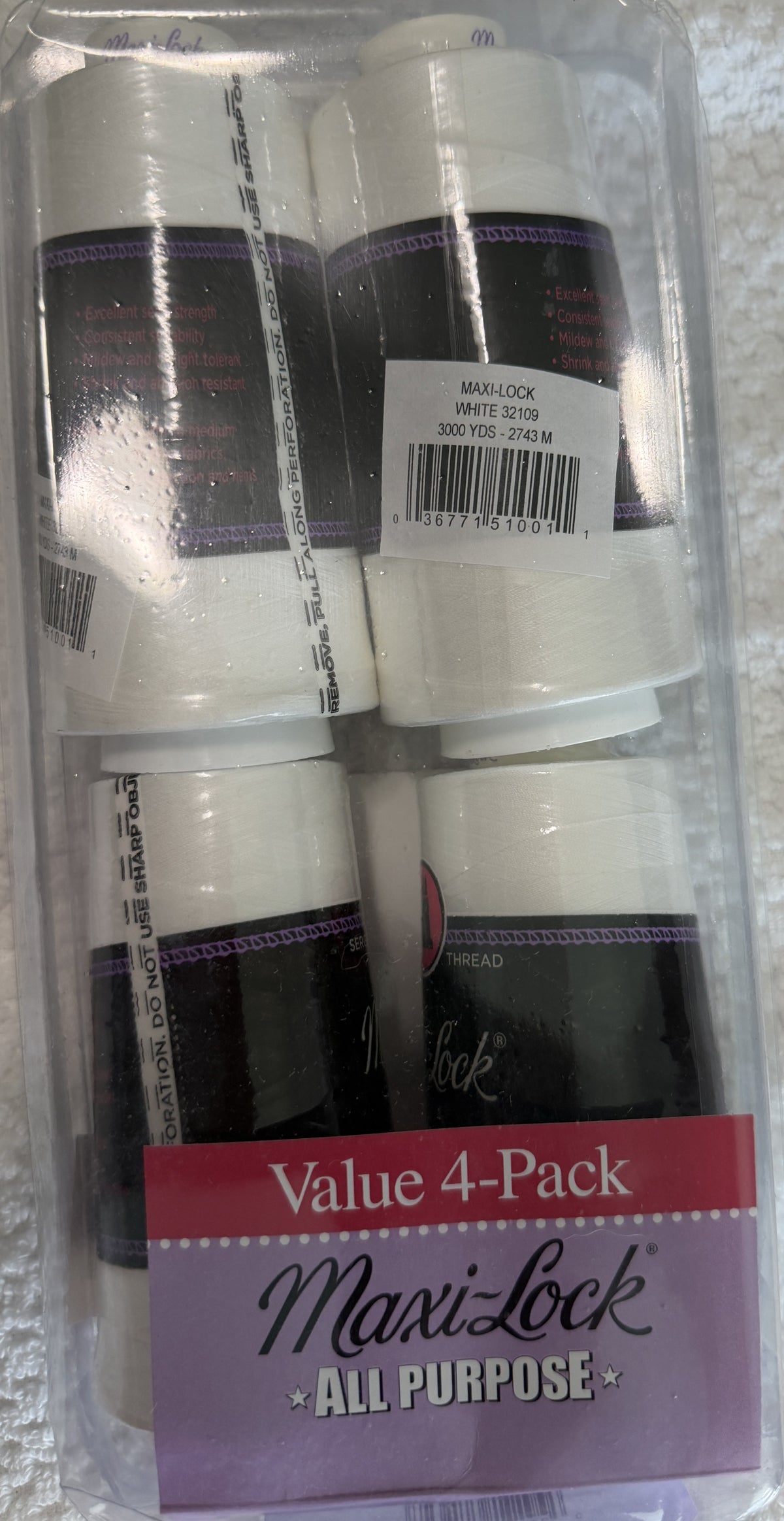 Maxi-Lock Value 4-Pack WHITE