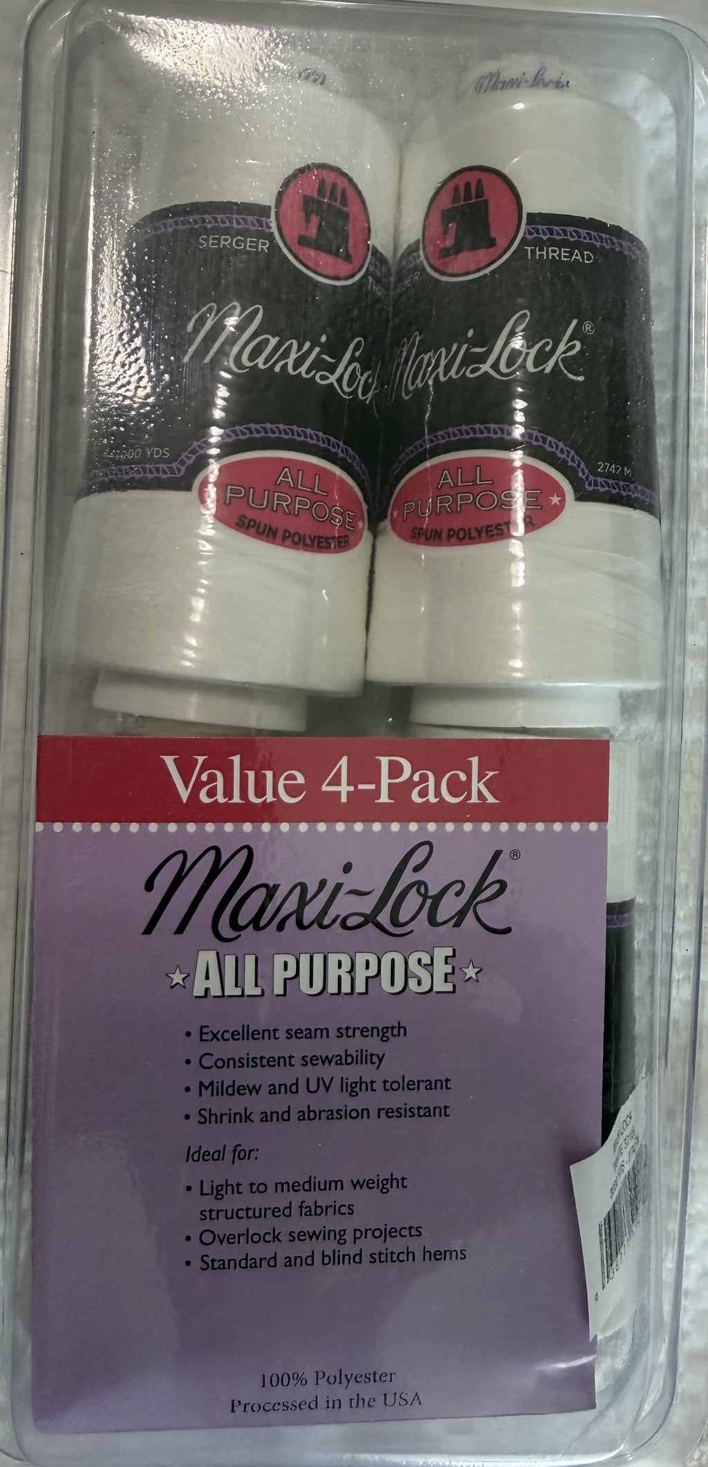 Maxi-Lock Value 4-Pack WHITE